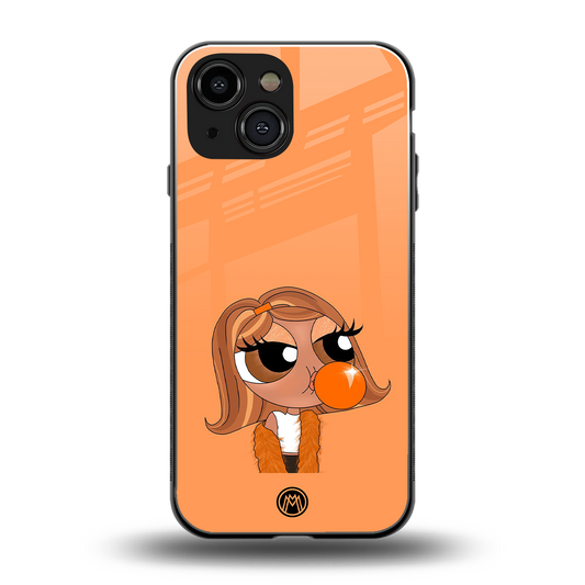 orange tote powerpuff girl back phone cover | glass case for iphone 13 mini