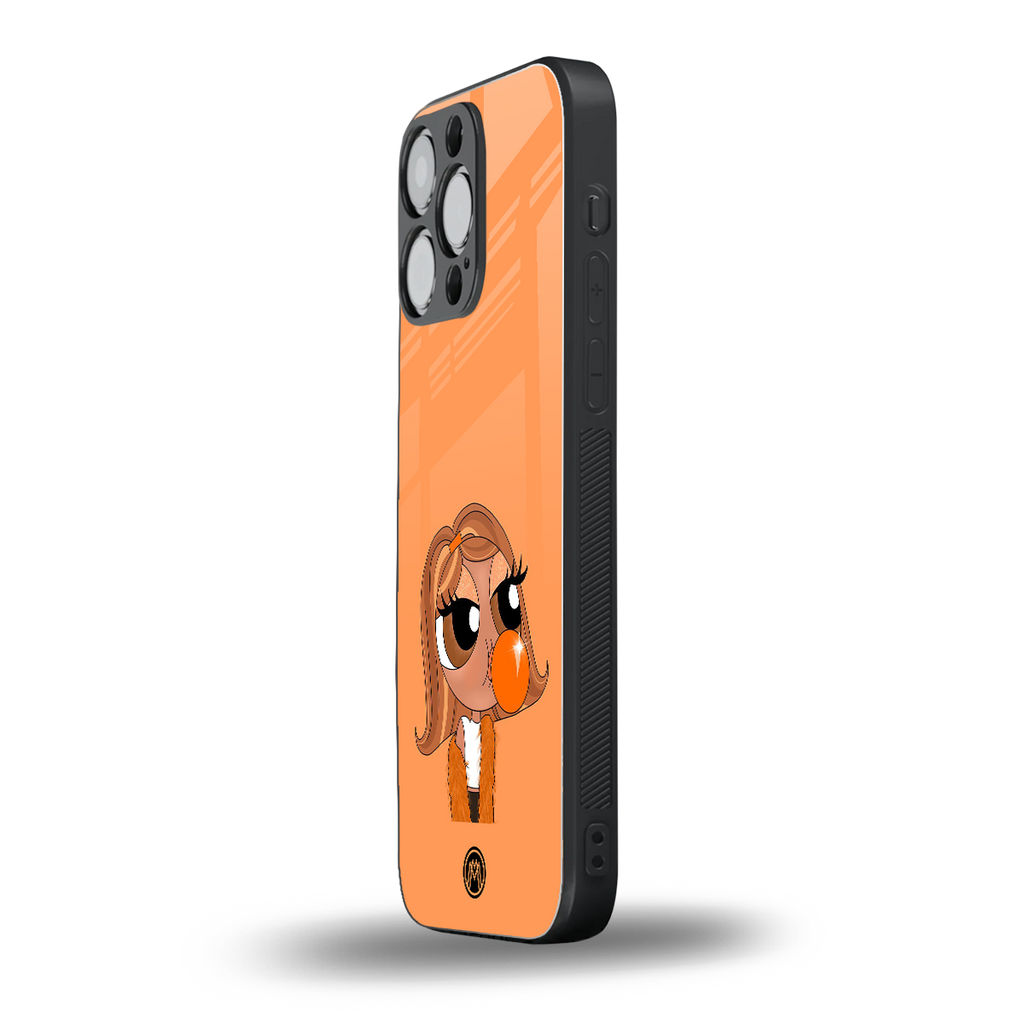 orange tote powerpuff girl back phone cover | glass case for iphone 13 pro max