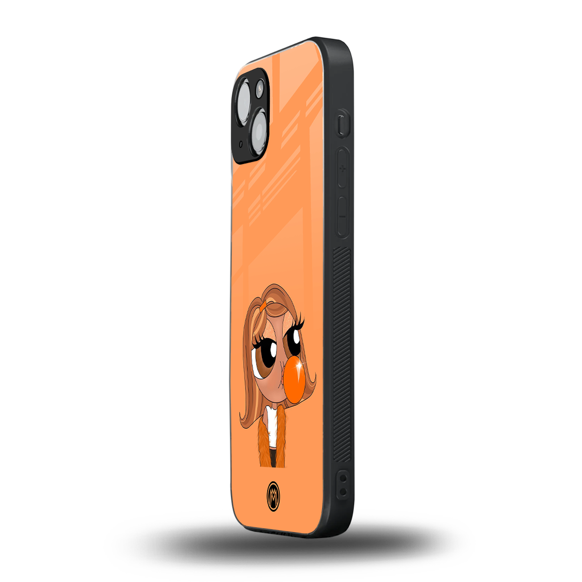 orange tote powerpuff girl back phone cover | glass case for iphone 14 plus