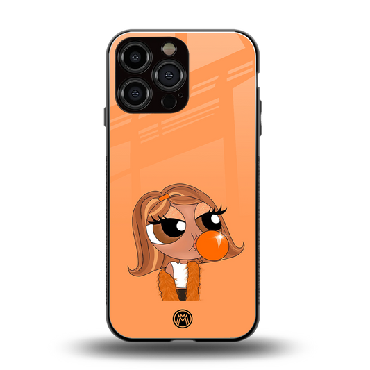 orange tote powerpuff girl back phone cover | glass case for iphone 14 pro max