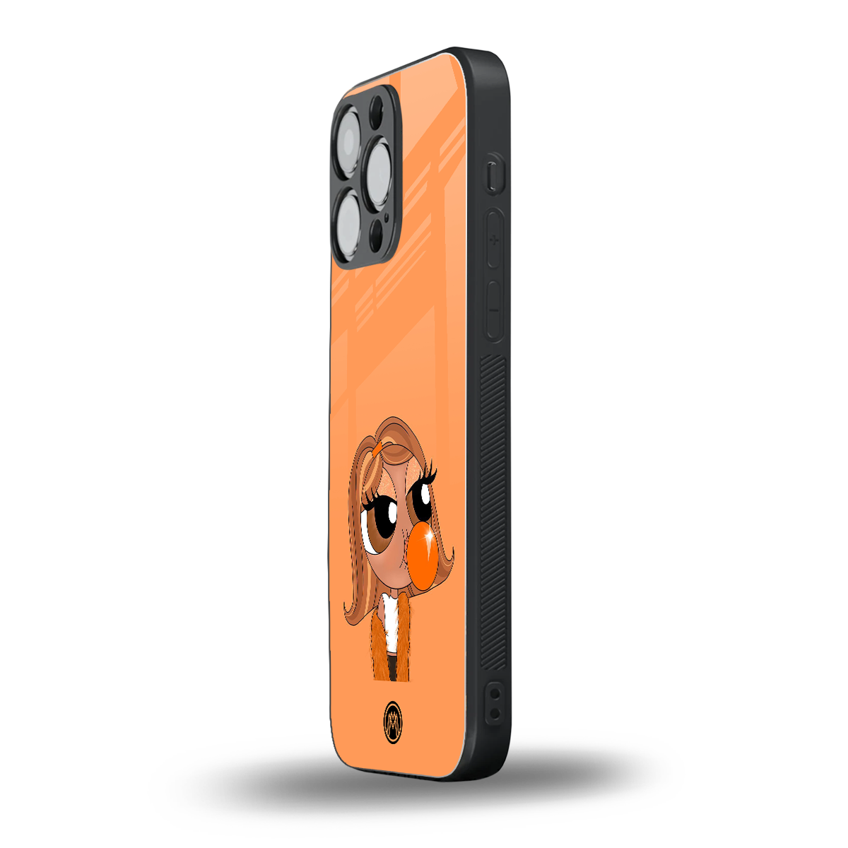 orange tote powerpuff girl back phone cover | glass case for iphone 14 pro max