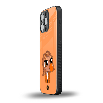 orange tote powerpuff girl back phone cover | glass case for iphone 14 pro max