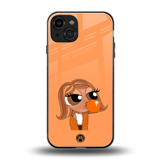 orange tote powerpuff girl back phone cover | glass case for iphone 14