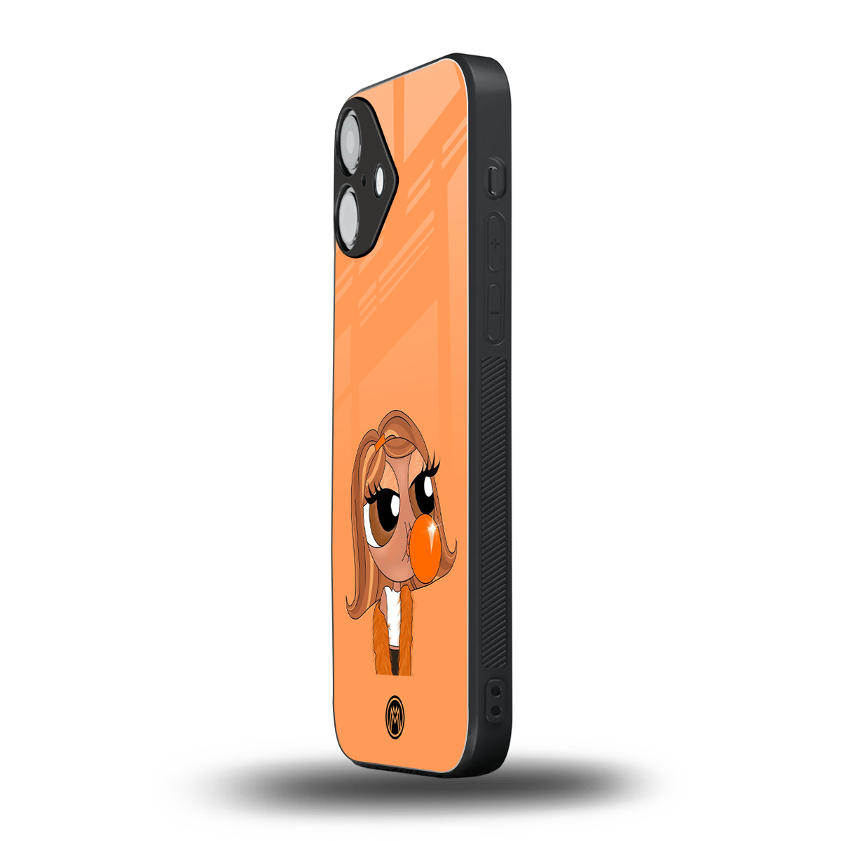 orange tote powerpuff girl back phone cover | glass case for iphone 16 plus