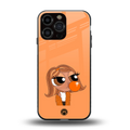 orange tote powerpuff girl back phone cover | glass case for iphone 16 pro max