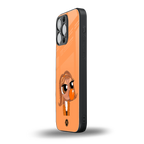 orange tote powerpuff girl back phone cover | glass case for iphone 16 pro max