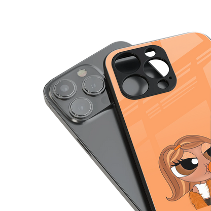 orange tote powerpuff girl back phone cover | glass case for iphone 13 mini