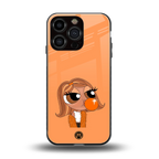 orange tote powerpuff girl back phone cover | glass case for iphone 16 pro
