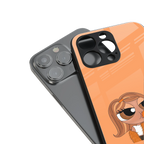 orange tote powerpuff girl back phone cover | glass case for iphone 16