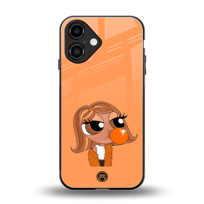 orange tote powerpuff girl back phone cover | glass case for iphone 16