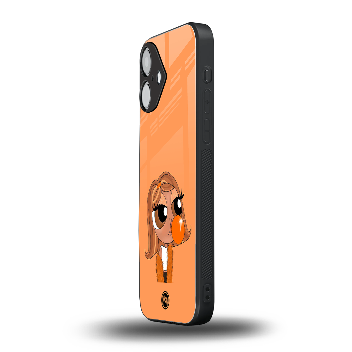 orange tote powerpuff girl back phone cover | glass case for iphone 16