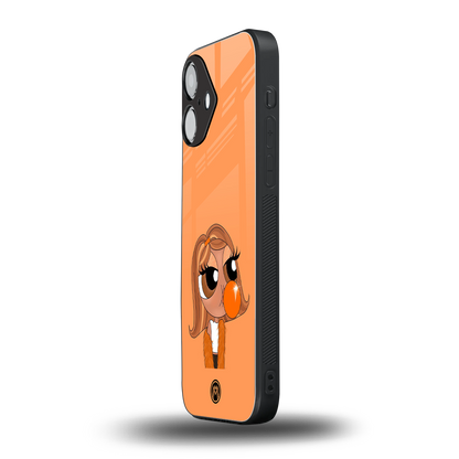 orange tote powerpuff girl back phone cover | glass case for iphone 16