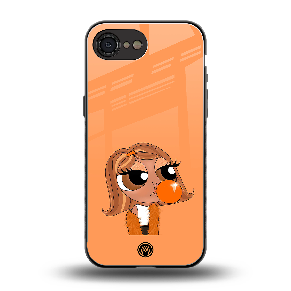 orange tote powerpuff girl back phone cover | glass case for iphone 16e