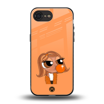 orange tote powerpuff girl back phone cover | glass case for iphone 16e