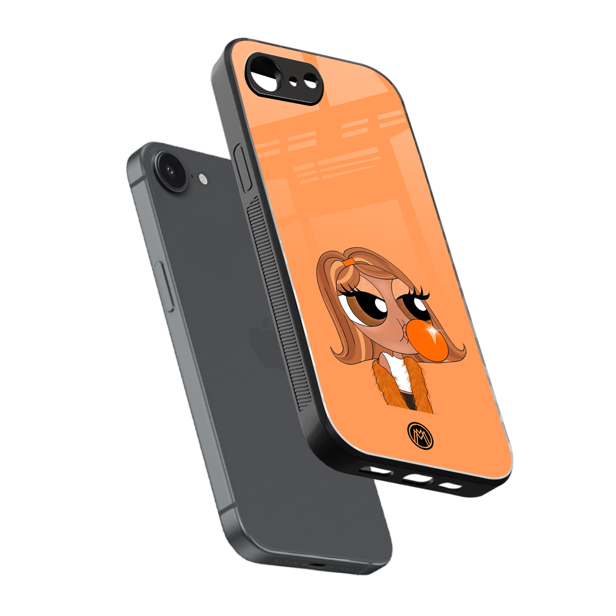 orange tote powerpuff girl back phone cover | glass case for iphone 16e