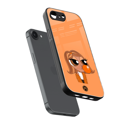 orange tote powerpuff girl back phone cover | glass case for iphone 16e