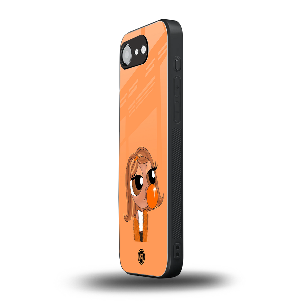 orange tote powerpuff girl back phone cover | glass case for iphone 16e