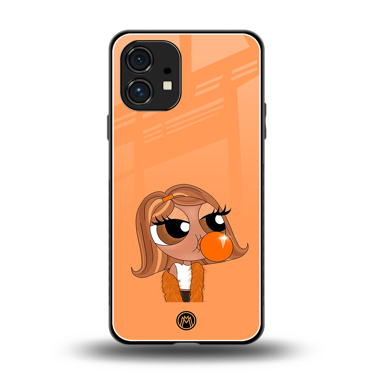 orange tote powerpuff girl back phone cover | glass case for nothing phone 1