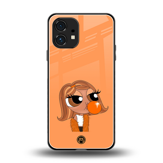 orange tote powerpuff girl back phone cover | glass case for nothing phone 1