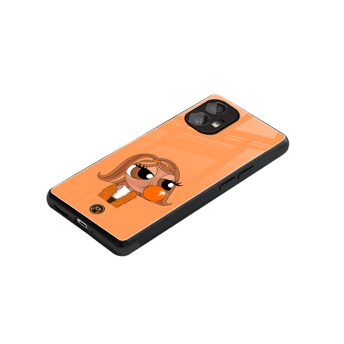 orange tote powerpuff girl back phone cover | glass case for nothing phone 1