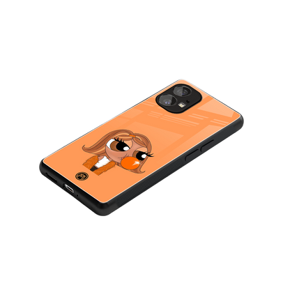 orange tote powerpuff girl back phone cover | glass case for nothing phone 1