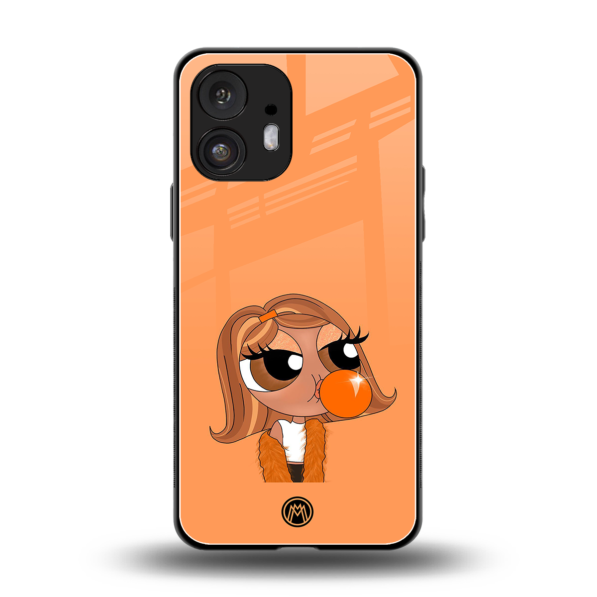 orange tote powerpuff girl back phone cover | glass case for nothing phone 2