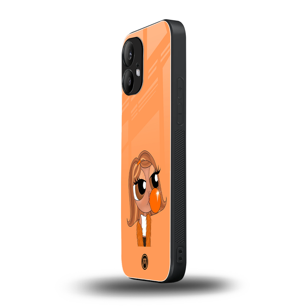 orange tote powerpuff girl back phone cover | glass case for nothing phone 2