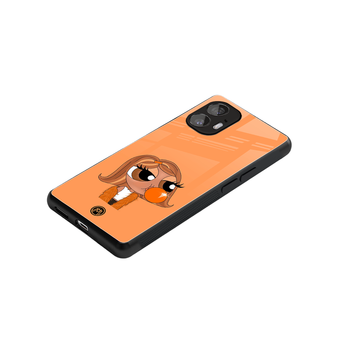 orange tote powerpuff girl back phone cover | glass case for nothing phone 2