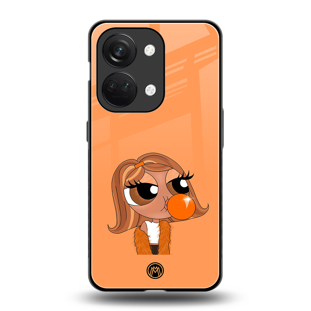 orange tote powerpuff girl back phone cover | glass case for oneplus nord 3
