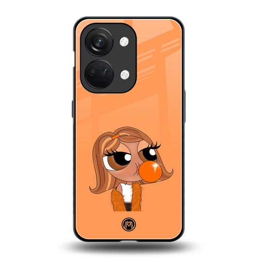orange tote powerpuff girl back phone cover | glass case for oneplus nord 3