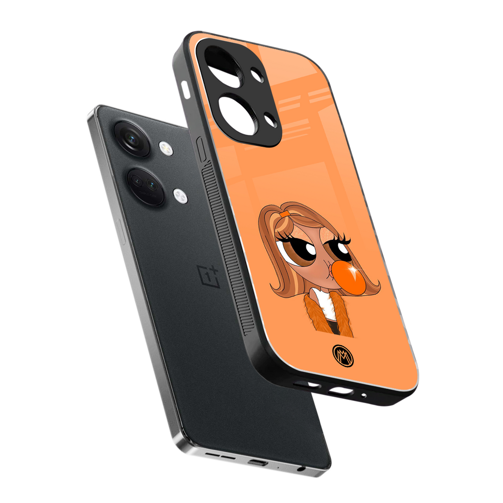 orange tote powerpuff girl back phone cover | glass case for oneplus nord 3