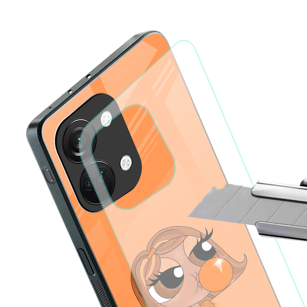 orange tote powerpuff girl back phone cover | glass case for oneplus nord 3