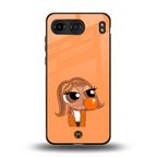 orange tote powerpuff girl back phone cover | glass case for oneplus nord 4