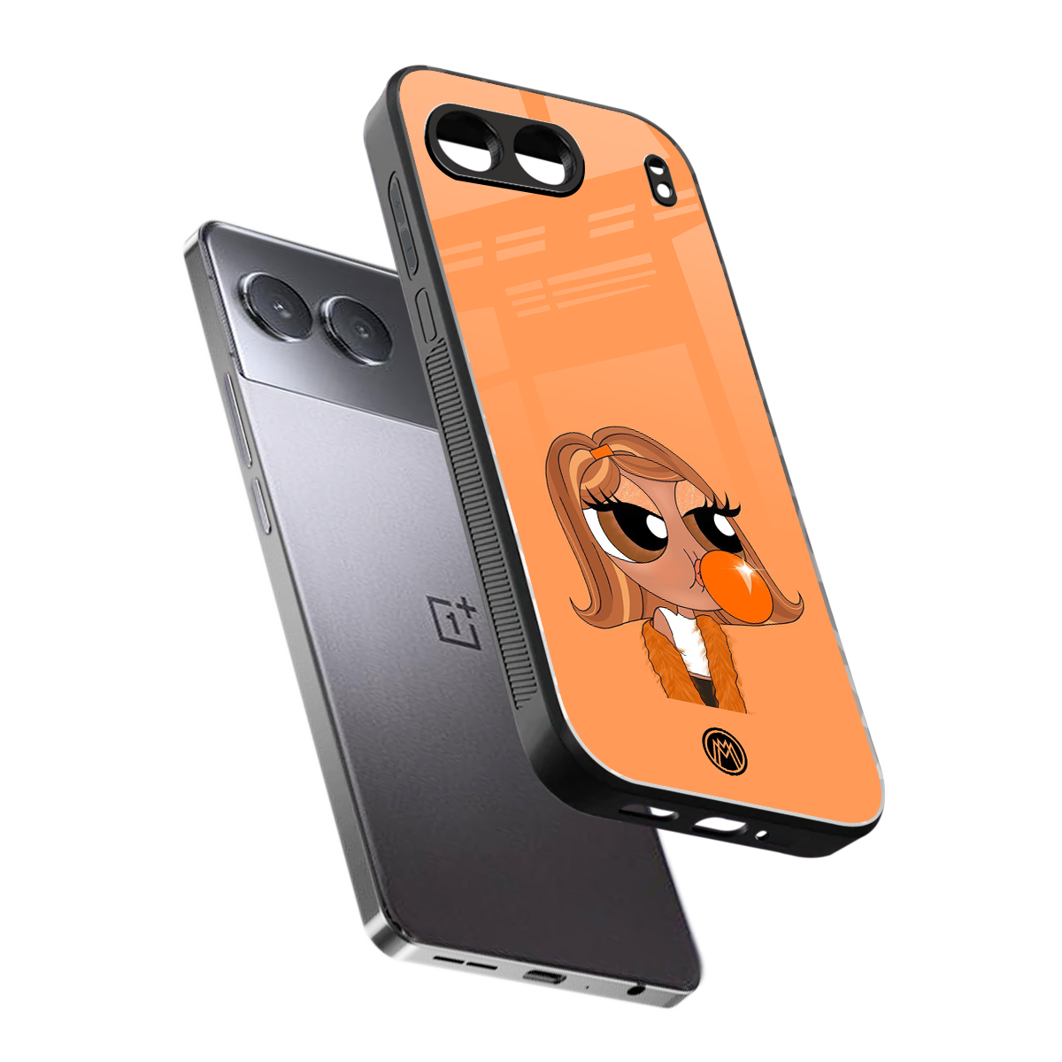 orange tote powerpuff girl back phone cover | glass case for oneplus nord 4