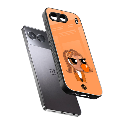 orange tote powerpuff girl back phone cover | glass case for oneplus nord 4
