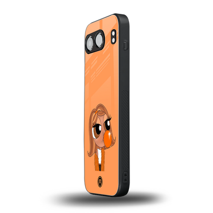 orange tote powerpuff girl back phone cover | glass case for oneplus nord 4