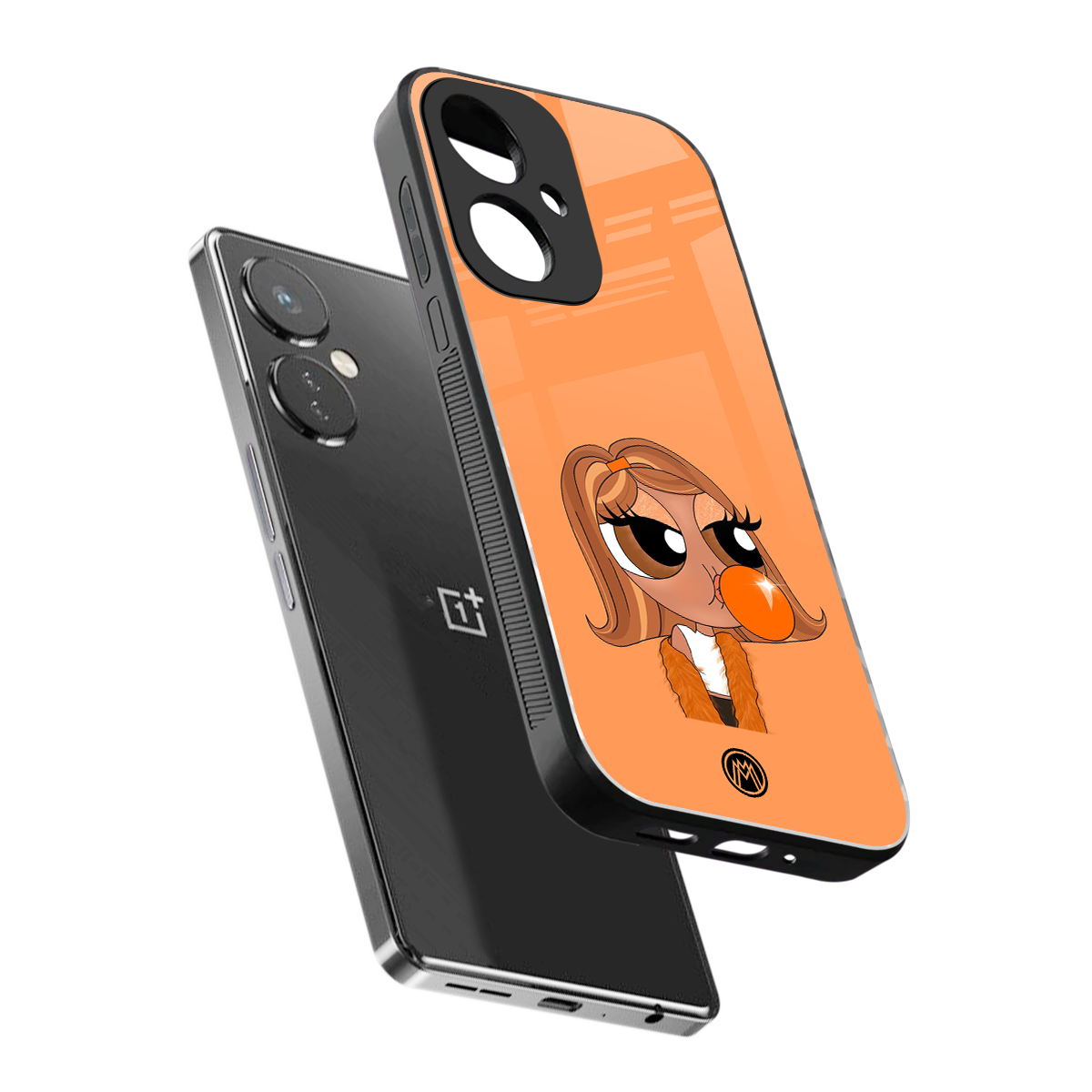 orange tote powerpuff girl back phone cover | glass case for oneplus nord ce 3
