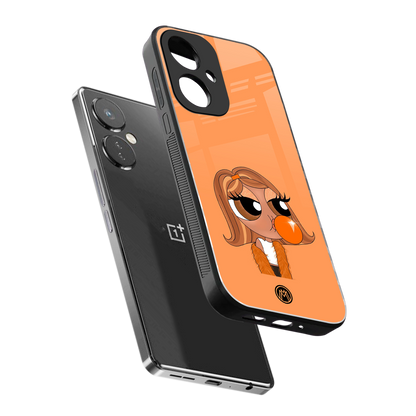 orange tote powerpuff girl back phone cover | glass case for oneplus nord ce 3