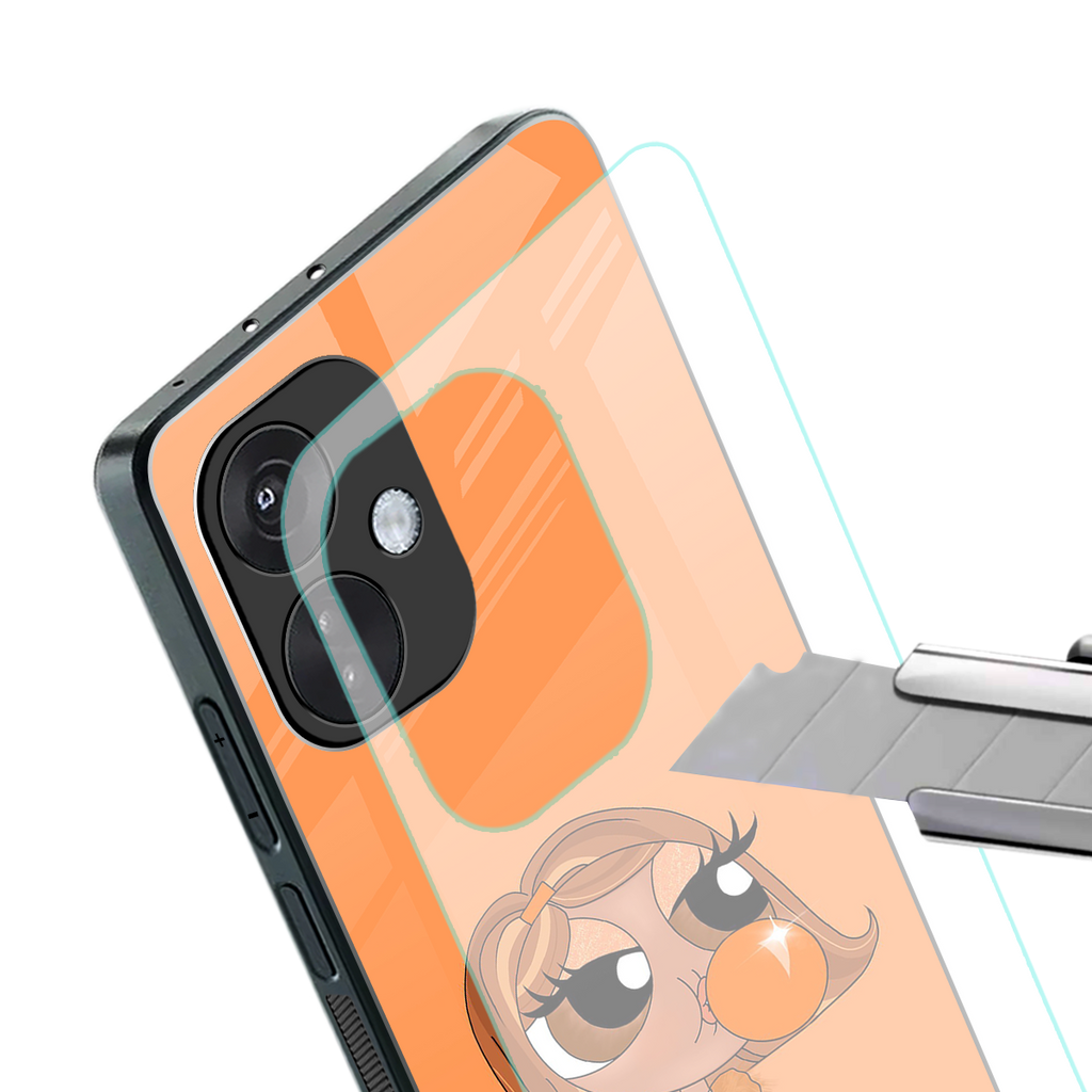 orange tote powerpuff girl back phone cover | glass case for oneplus nord ce 3