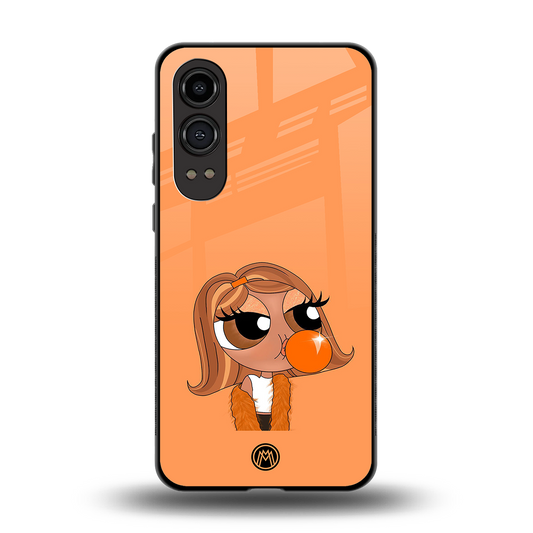 orange tote powerpuff girl back phone cover | glass case for oneplus nord ce 4 lite