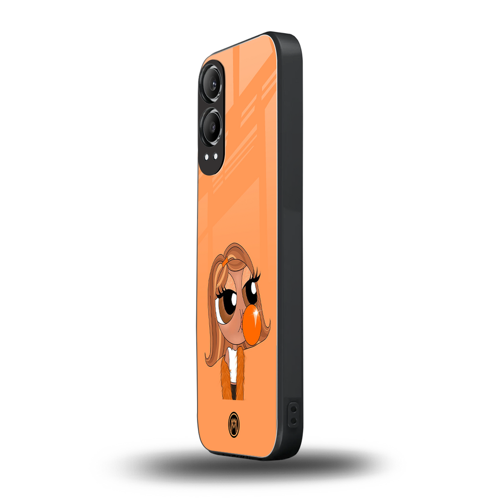 orange tote powerpuff girl back phone cover | glass case for oneplus nord ce 4 lite
