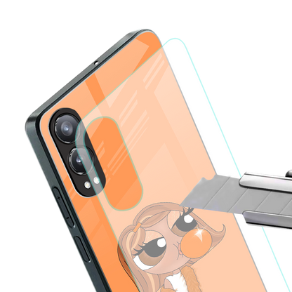 orange tote powerpuff girl back phone cover | glass case for oneplus nord ce 4 lite