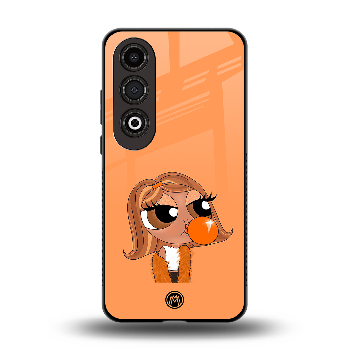 orange tote powerpuff girl back phone cover | glass case for oneplus nord ce 4