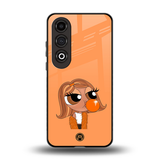 orange tote powerpuff girl back phone cover | glass case for oneplus nord ce 4