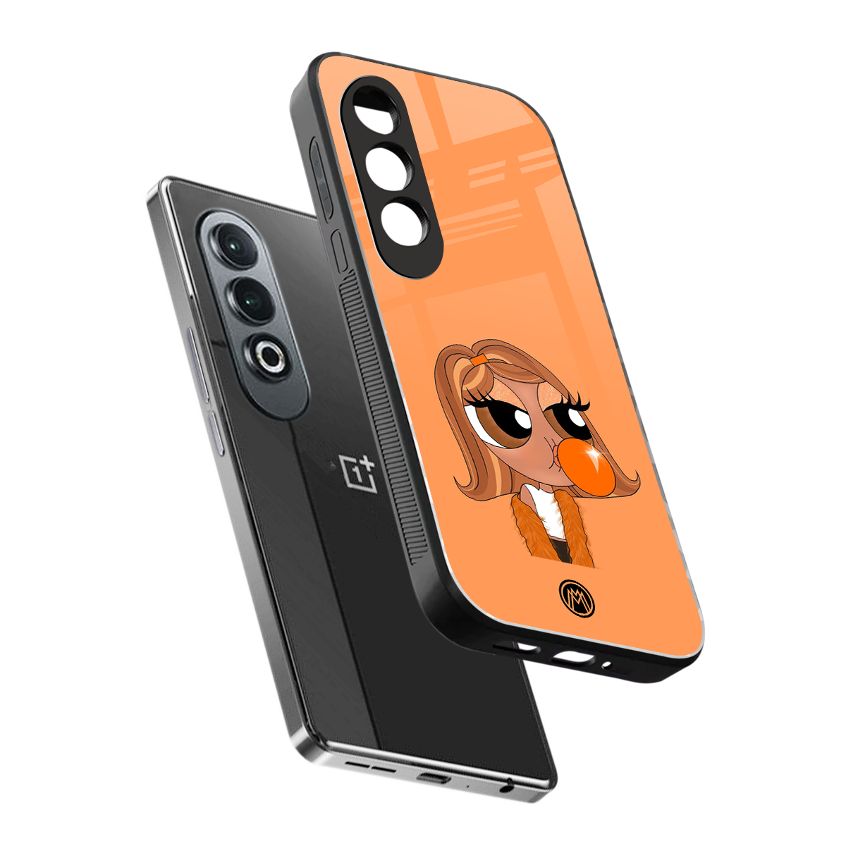 orange tote powerpuff girl back phone cover | glass case for oneplus nord ce 4