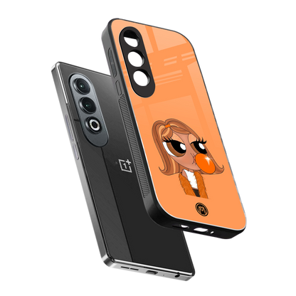orange tote powerpuff girl back phone cover | glass case for oneplus nord ce 4