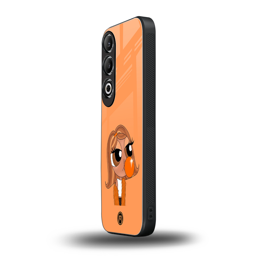 orange tote powerpuff girl back phone cover | glass case for oneplus nord ce 4