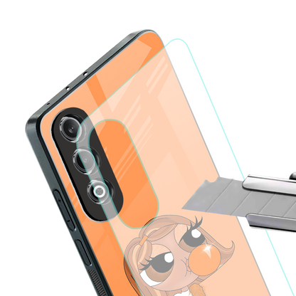 orange tote powerpuff girl back phone cover | glass case for oneplus nord ce 4