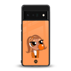 orange tote powerpuff girl back phone cover | glass case for google pixel 6 pro