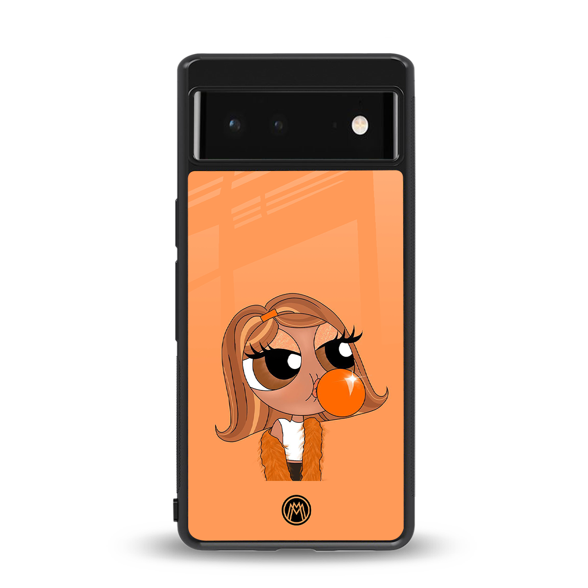 orange tote powerpuff girl back phone cover | glass case for google pixel 6